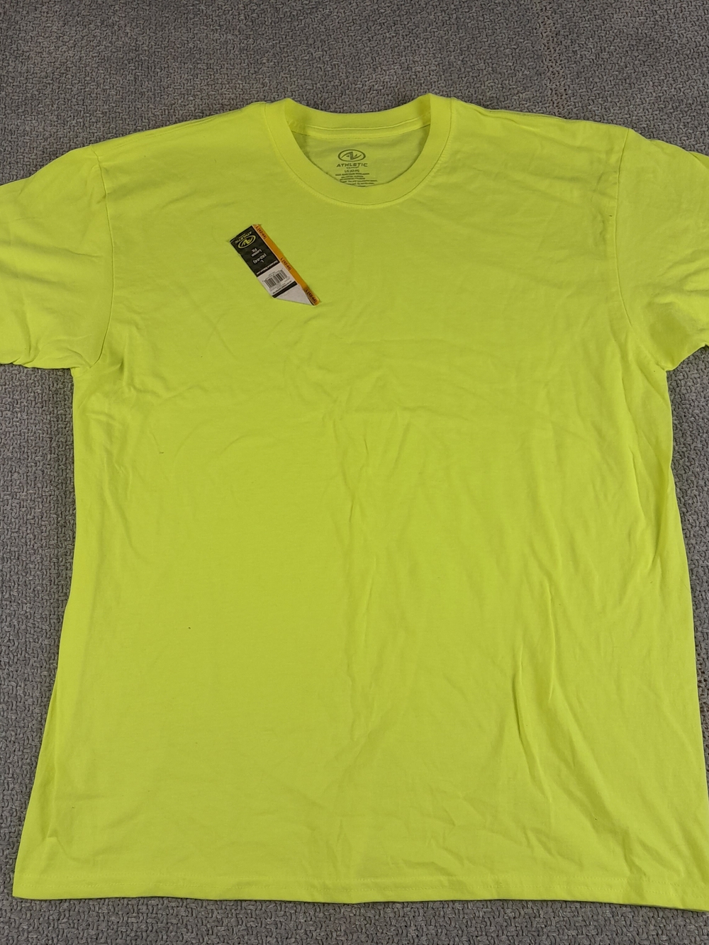 Athletic Works Neon Yellow Short Sleeve Crewneck Tee